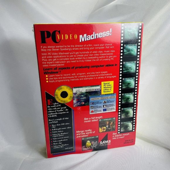 PC Video Madness For Windows 3.1 Sams Publishing Box Set Movie Create Cd-rom - Picture 4 of 9
